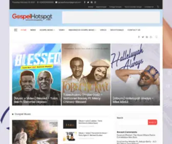 Gospelhotspot.net(Gospel Hotspot) Screenshot
