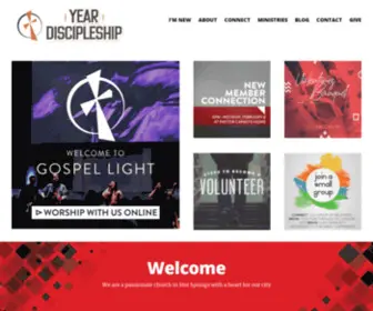 Gospellight.org(Gospel Light Baptist Church in Hot Springs) Screenshot