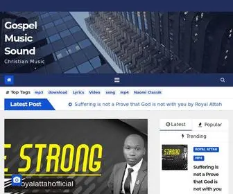 Gospelmusicsound.com(Gospel Music Sound) Screenshot