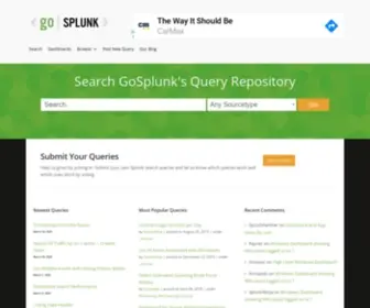 Gosplunk.com(A Splunk Query Repository) Screenshot