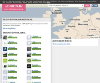 Gosportplatz.de(& Sportanlagen in Deutschland) Screenshot