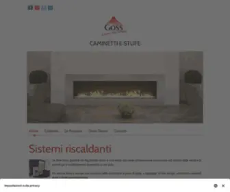 Gosscaminetti.it(Riscaldamento a legna o pellet) Screenshot