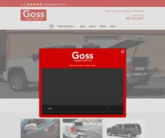 Gosscampers.com(Goss Camper Sales) Screenshot