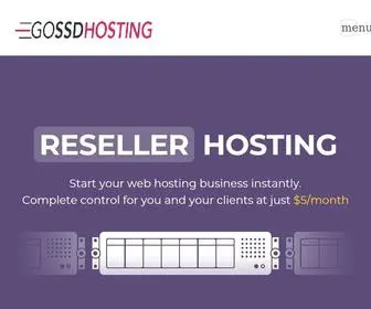 Gossdhosting.com(Reseller hosting) Screenshot