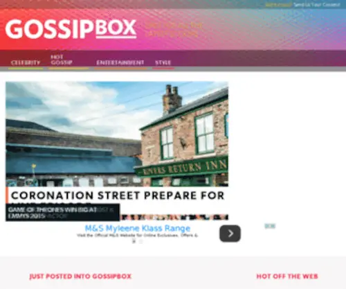 Gossipbox.co.uk(Gossipbox) Screenshot