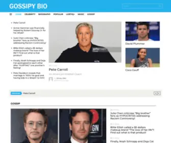 Gossipybio.com(Biography, Careers, Early Life, Celebrity News) Screenshot