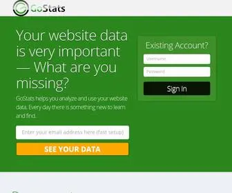 Gostats.com(Web Analytics) Screenshot