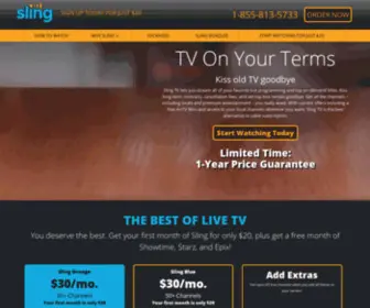 Gostreamtv.com(Stream TV With Sling TV) Screenshot