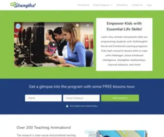 Gostrengths.com(Social & Emotional Learning Programs for Kids) Screenshot