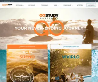 Gostudy.com.co(Trabajar y Estudiar en Australia con Go Study Australia) Screenshot