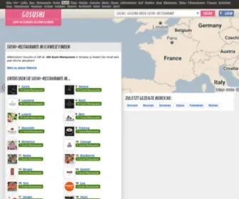 Gosushi.ch(Sushi-Restaurants in Schweiz finden) Screenshot