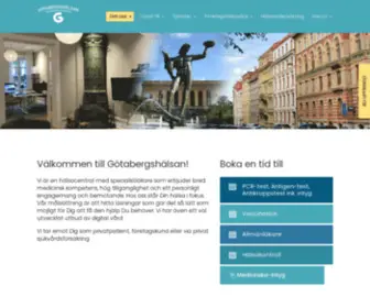 Gotabergshalsan.se(Läkarmottagning i Göteborg) Screenshot