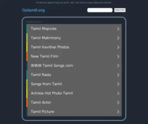 Gotamil.org(Watch Tamil Movies Online) Screenshot