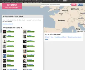 Gotattoo.ch(Tattoo-Studios in Schweiz finden) Screenshot
