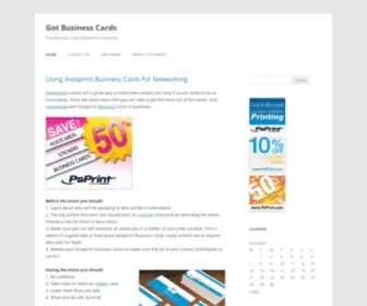 Gotbusinesscards.info(Got Business Cards) Screenshot