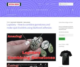 Gotcharocks.com(Free Jewelry Instruction and Lapidary Tips and Tricks) Screenshot