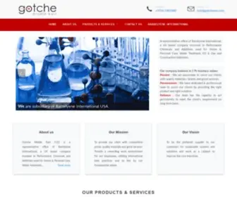 Gotcheme.com(Performance Chemicals and Additives for Home & Personal Care) Screenshot