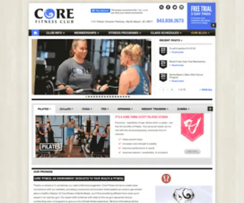 Gotcore.com(Core Fitness Club) Screenshot
