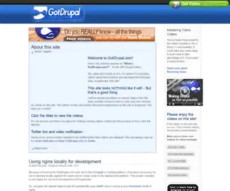 Gotdrupal.com(Drupal Tutorial Site) Screenshot