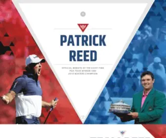 Goteamreed.com(Official Site of Pro Golfer Patrick Reed) Screenshot