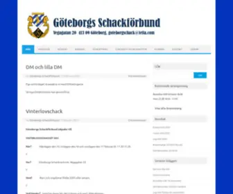 Goteborgschack.com(Göteborgs Schackförbund) Screenshot