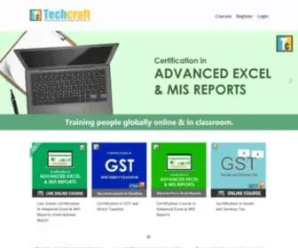 Gotechcraft.com(Income Tax and Advanced Excel Courses in Pune) Screenshot