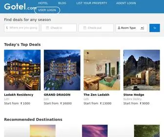 Gotel.in(Find the best hotels in ladakh with more then 100 deals 2020) Screenshot