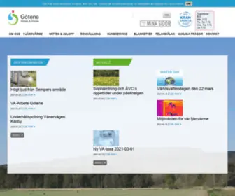 Gotenevatten.se(Götene Vatten & Värme AB) Screenshot