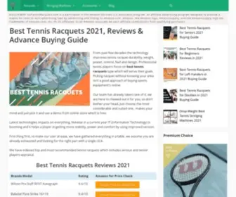 Gotennisracquets.com(Best Tennis Racquets 2021) Screenshot