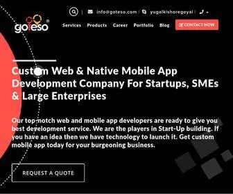 Goteso.com(Goteso is custom web and native mobile app development company) Screenshot