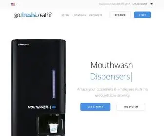 Gotfreshbreath.com(GotFreshBreath Mouthwash Dispenser) Screenshot