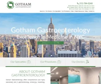 GothamGastro.com(Gotham Gastroenterology) Screenshot