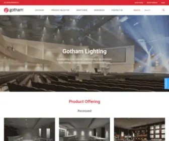 Gothamlighting.com(Gotham Architectural Lighting) Screenshot
