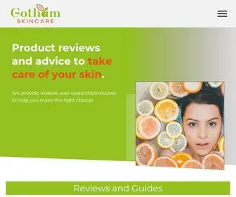 Gothamskincare.com(Gotham Skincare) Screenshot