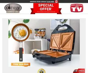 Gothamsteelsandwichgrill.com(The amazing Sandwich grill has super strong copper titanium and ultra) Screenshot