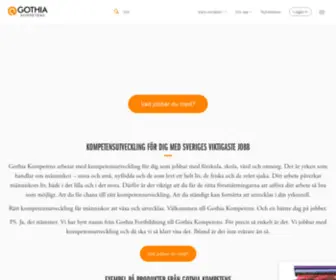 Gothiakompetens.se(Verksamhetsnära kompetensutveckling) Screenshot