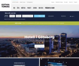 Gothiatowers.com(Hotell Göteborg) Screenshot