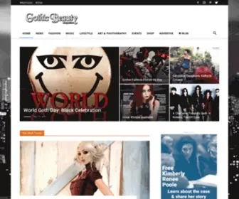 Gothicbeauty.com(Gothic Beauty Magazine) Screenshot