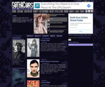 Gothic.org(Gothic fashion and lifestyle) Screenshot