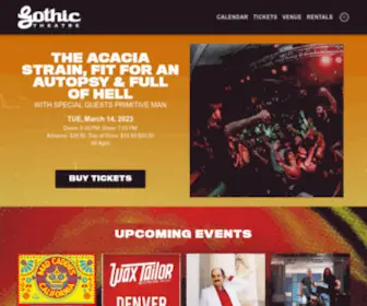 Gothictheatre.com(The Gothic Theatre) Screenshot