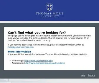 Gothomasmore.org(Thomas More University) Screenshot