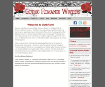 Gothrom.net(Gothic Romance Writers chapter of Romance Writers of America) Screenshot