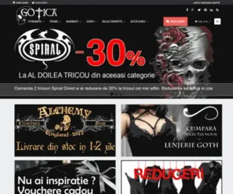 Gotica.ro(Magazin rock haine) Screenshot