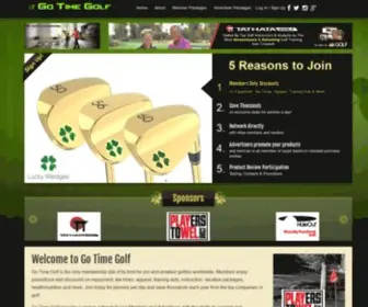 Gotimegolf.com(Golf networking site) Screenshot