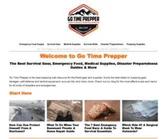 Gotimeprepper.com(Go Time Prepper) Screenshot