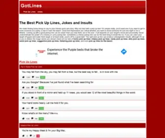 Gotlines.com(Pickup lines) Screenshot