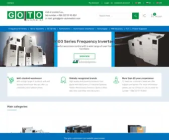 Goto-Automation.com(GOTO Automation Webstore) Screenshot