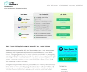 Gotoandlearn.com(Photo editing software) Screenshot