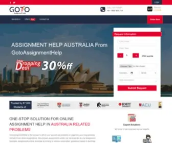 Gotoassignmenthelp.com.au(Assignment Help Australia) Screenshot