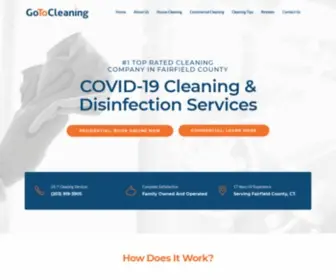 Gotocleaning.com(Disinfection Services for House & Commercial Cleaning in Fairfield County) Screenshot